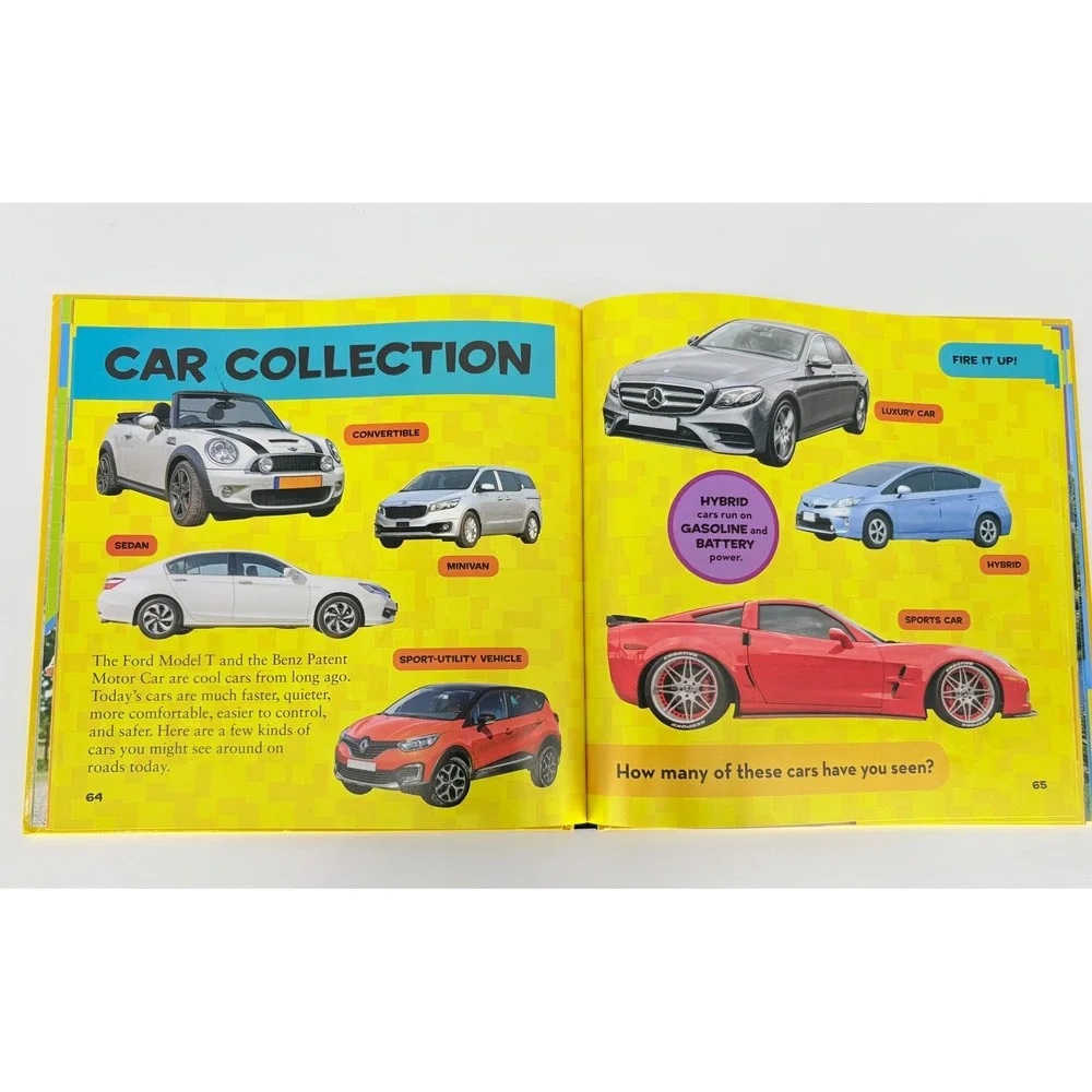 National Geographic Kids First Big Book of Things That Go Hardcover‎ Cars Trains